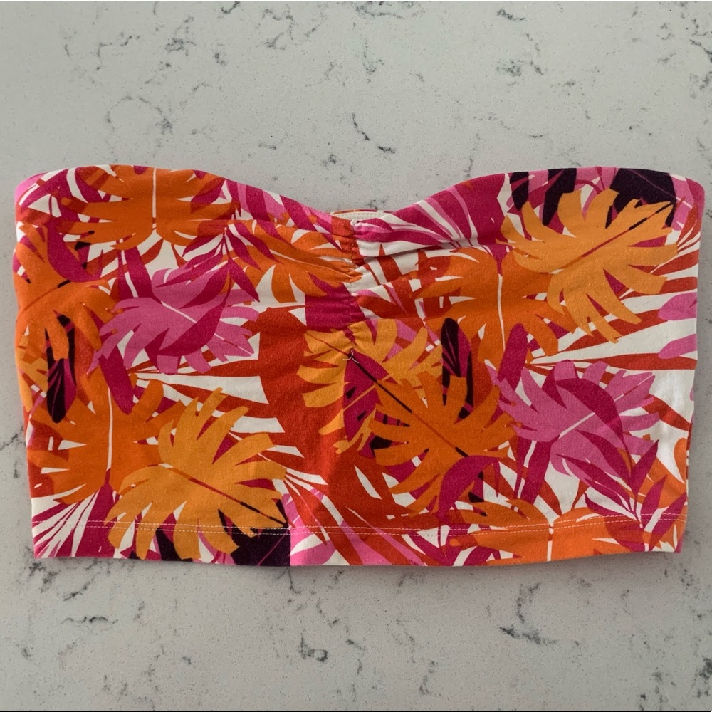 Express Tropical Bandeau/Crop Top